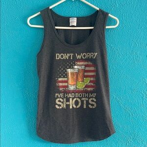 5 for 20 Gray Graphic Tank Top